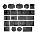 Variety Of Kitchen Sinks With Different Designs And Styles For Modern Kitchens