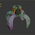Mechanical gripper 2 gripper chain gripper hand vise tool hardware tool processing tool 3d model