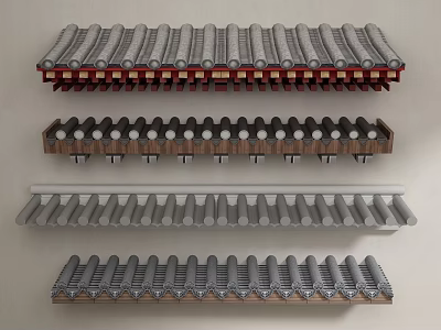 Traditional Tile Roof Design With Various Styles Multiple Arrangements And Color Options 3d model