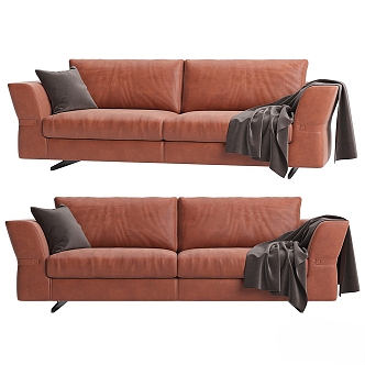 Modern double sofa 3d model