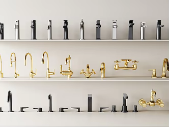 Modern faucet stainless steel faucet sink faucet 3d model