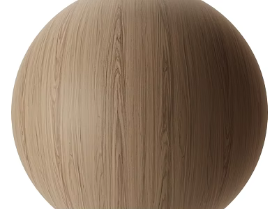 Wooden Sphere Component With Natural Grain Texture And Smooth Surface 3d model