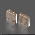Two Beige Leather Like Small Handbags With Handles And Metal Clasps