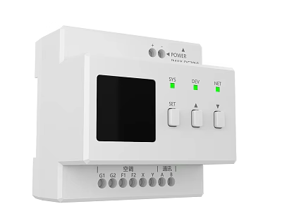 KOYWELL Intelligent Power Control Device With Display Screen Control Buttons And Terminal Blocks 3d model