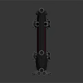 Two Black Industrial Metal Rectangular Components With Support Brackets And Bolts