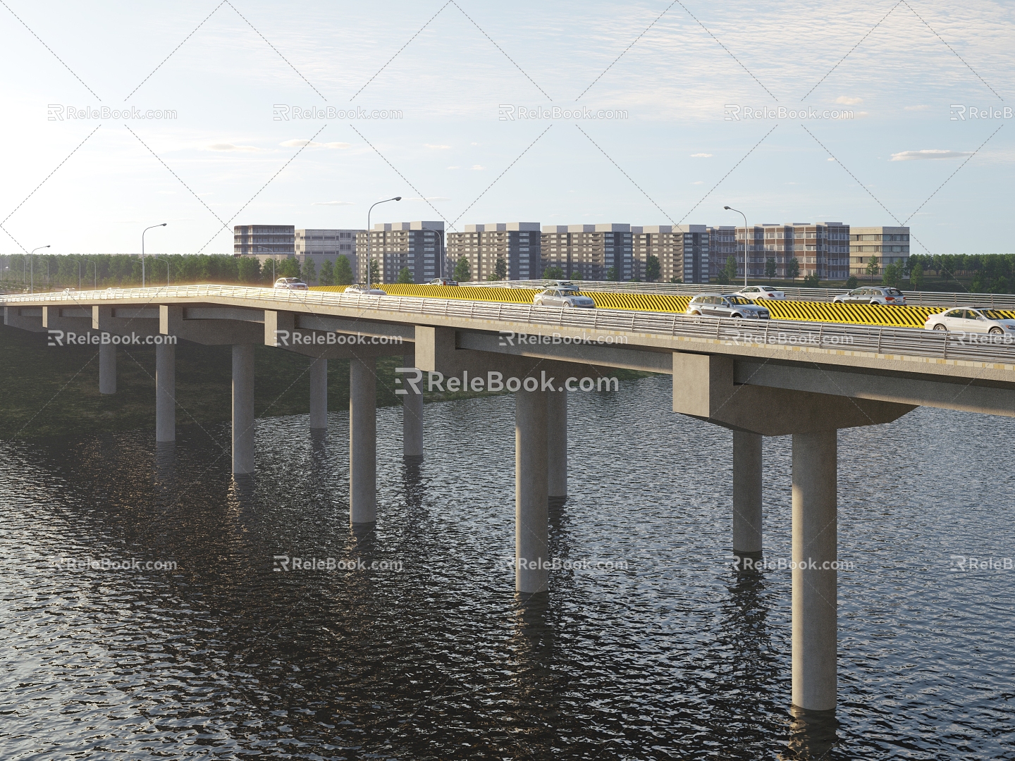 Modern Bridge 3d model