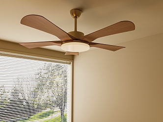 Modern Fan Light Modern Cream Fan Light Ceiling Fan Light Middle Fan Light 3d model