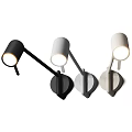 Modern Minimalist Wall Lamps With Adjustable Arms And Neutral Tones In Black And Beige Design