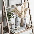 Neat Laundry And Daily Use Display With Toiletries Towels And Plants