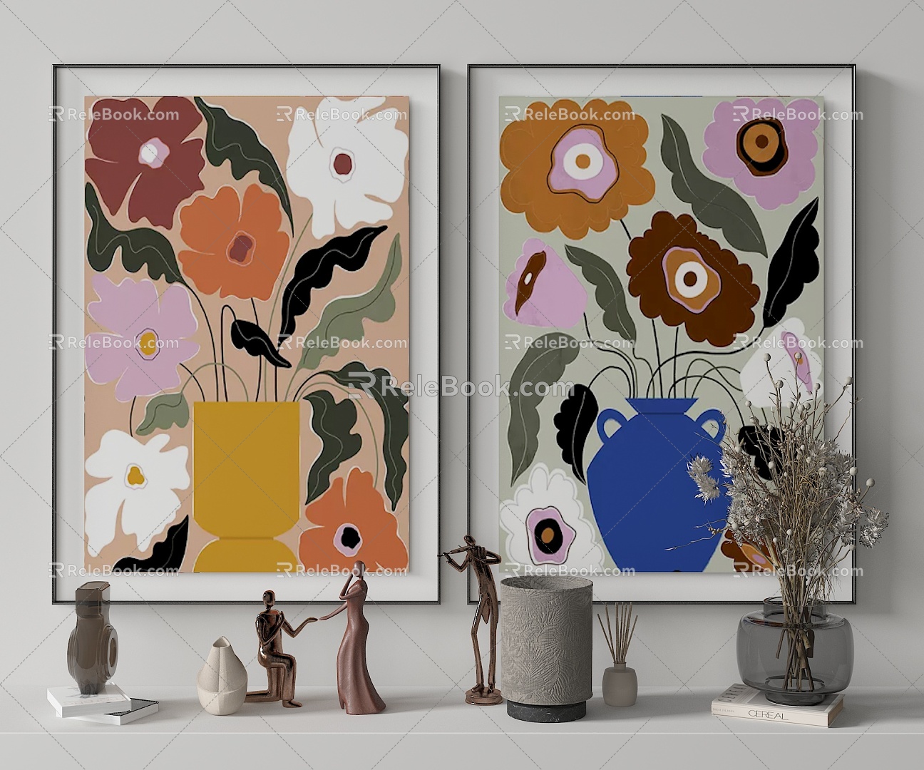 Modern Decorative Painting Hanging Painting 3d model