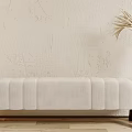 Silly Sofa Stool Bed End Stool Cream Bench Shoe Changing Stool Bench 3d model