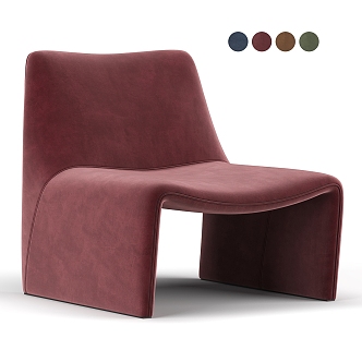 Leisure Chair Realistic Chair Office Chair Sofa Chair Leisure Chair Single Chair Armchair Simple 3d model