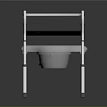 Sorry, the picture mainly shows a toilet chair with armrests, and there is no animal-related information. It's impossible to generate an English title with "animal" as the main body based on the picture's key information.
