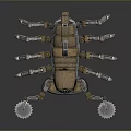 machine scorpion mecha scorpion sci-fi scorpion cartoon scorpion anime scorpion 3d model