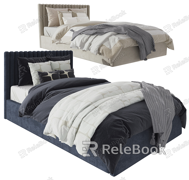 Modern Single Bed Fabric Single Bed model