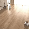 Light Colored Wooden Floor In Modern Interior With Natural Light And Smooth Surface