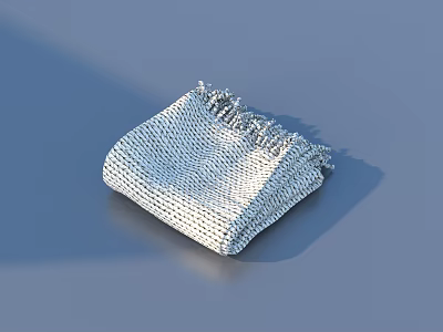 Woven Square Household Mat With Textured Design For Daily Home Use 3d model