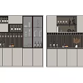 Modern Wine Cabinet 3d model