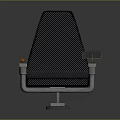 Ergonomic Modern Leisure Chair With Mesh Design Metal Frame And Side Tables