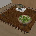 Quiet Ancient Style Tea Table 3d model