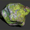 Natural Wood And Stone Material Featuring Green Pink Color Textured Surface