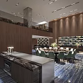 Luxury Private Box Interior With Marble Walls Wooden Decor And Dining Table