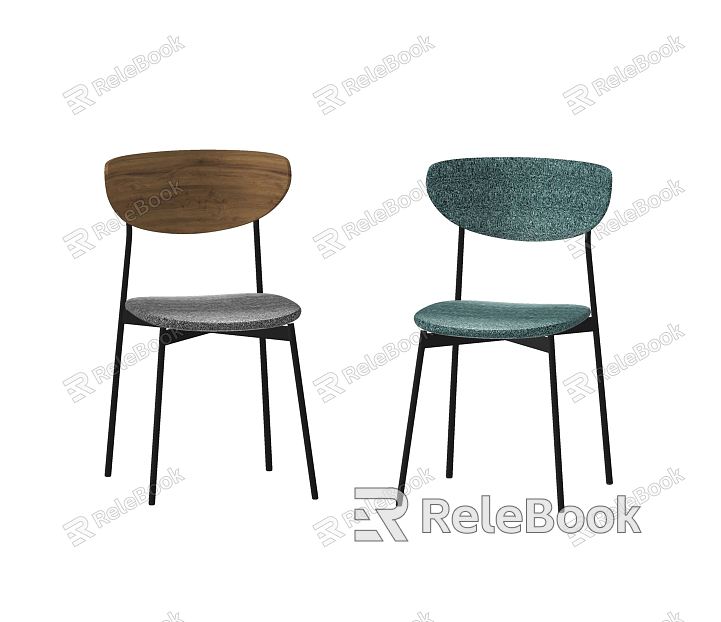 Nordic Dining Chair Leisure Chair Single Chair Chair Combination model