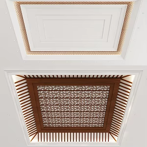 New Chinese Ceiling 3d model
