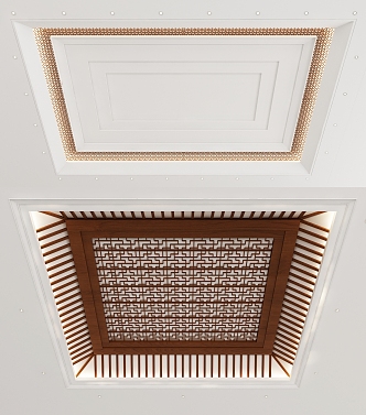 New Chinese Ceiling 3d model