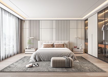 Modern Bedroom 3d model