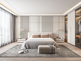 Modern Bedroom 3d model