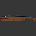 Orange Household Violin With Matching Bow For Daily Musical Decor Use