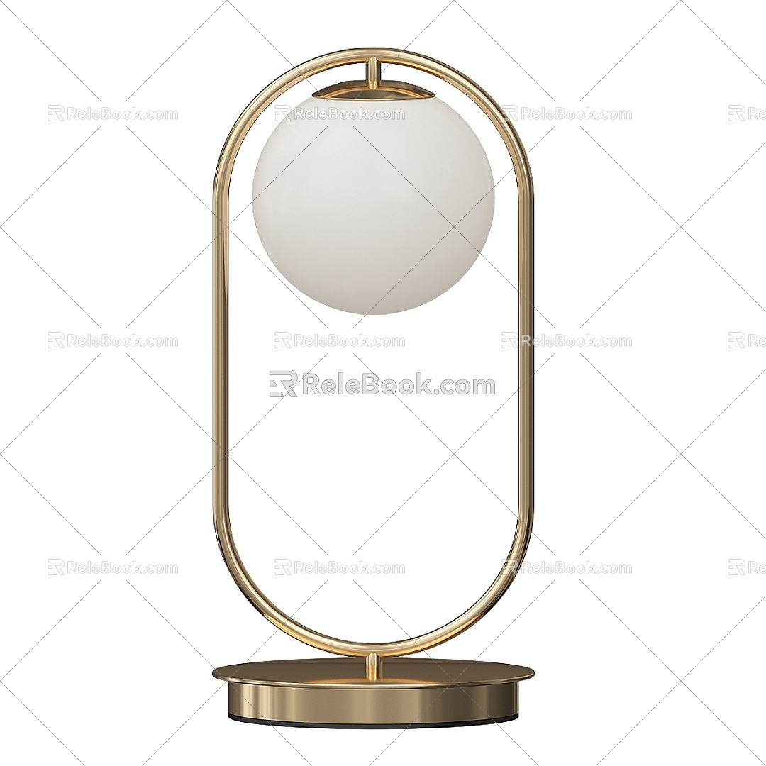 Nordic Simple Light Luxury Table Lamp 3d model