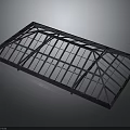 Durable Steel Frame Structure For Industrial Construction Equipment Systems Components 3d model