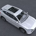 White Modern SUV With Sleek Lines Large Grille And Alloy Wheels Outdoor