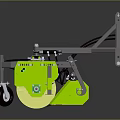 Green Agricultural Machinery With Metal Frame Wheels And Cutting Mechanism