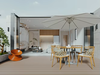 Terrace 3d model