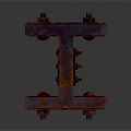 Long Dark Colored Textured Structural Equipment Bar With Durable Design