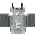 High Voltage Industrial Power Transformer TBEA With Cylindrical Bushings And Radiator Panels