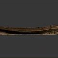 Vintage Wooden Boat With Classic Design And Wooden Seats On Dark Background