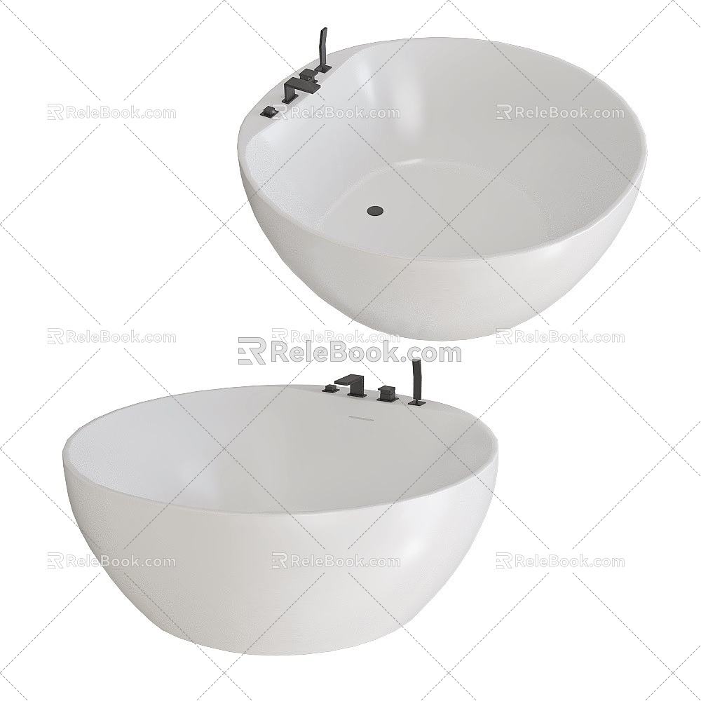 Qity small round wash basin 18w 3d model