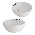 Qity small round wash basin 18w 3d model