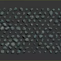 Turquoise Colored Natural Decorative Stones Pile On Dark Background For Home Decor