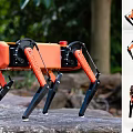 Modern robot dog Four groups of robot dog 3d model