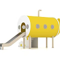 Yellow Submarine Shaped Outdoor Children's Play Equipment with Fun Slide and Ladder