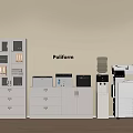 Modern File Cabinet Printer File Cabinet 3d model