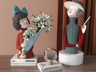 Modern decorative ornaments small public 3d model
