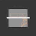 Miniature Building Model With Wooden Balcony Railing And Staircase Design