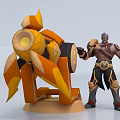 Game Character Huang Zhong 3d model