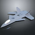 Modern Military Fighter Jet With Sleek Design Cockpit And Engine Details
